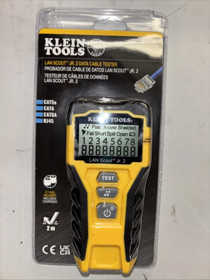 Probador de cables de datos Klein Tools LAN Scout Jr. 2 Foto 1 de 1
