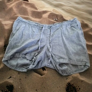 Old Navy Womens Shorts Sz L Maternity Linen Drawstring Comfy Casual - Picture 1 of 6