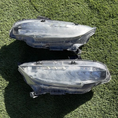 2017-2021 HONDA CIVIC TYPE R FK8 OEM LEFT RIGHT PAIR LED HEADLIGHT ASSEMBLY - Image 1 of 4