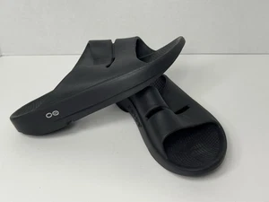 OOFOS Unisex OOahh Sport Post Run Recovery Slide Sandal Black W8 M6 - NWOT - Picture 1 of 4