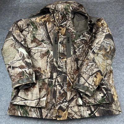 Game Winner Men Large Insulated Waterproof Camo Hunting Fishing Jacket Realtree - Image 1 of 4