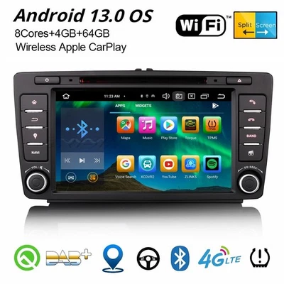 Acht-Kern Android 14 Autoradio Navi Für Skoda Octavia Yeti Rapid Roomster Superb - Bild 1 von 4