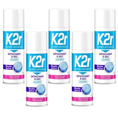 [2602537-5] K2r Lot de 5 Détachants à sec – Aérosol (200mL)
