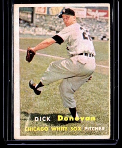 1957 Topps Dick Donovan Chicago White Sox #181 SET BREAK - Picture 1 of 2