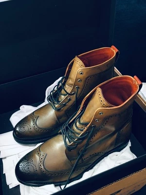 Botas de Vestir Allen Edmonds DALTON Borgoña 10.5 EEE 3E con Caja de Zapatos AE Foto 1 de 4