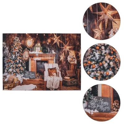  Wandteppich Weihnachts -Hintergrund -Tuch Weihnachtsfoto Kulisse - Bild 1 von 4