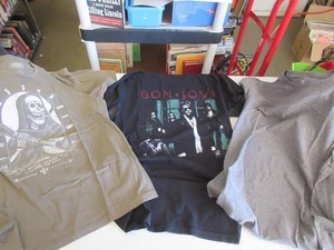 3 MENS T-SHIRTS BON JOVI & THE OFFSPRING SIZE L - Picture 1 of 8