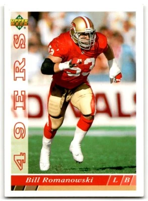 1993 Upper Deck Bill Romanowski San Francisco 49ers #263 - Image 1 of 2