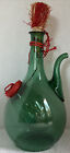 Vintage Italian Wine Cooler , Green Glass by Princess House-  Decanter