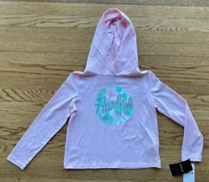Nuovo con etichette - MAGLIONE HURLEY bambina FELPA CON CAPPUCCIO leggera - Taglia M 10-12 anni SPIAGGIA estate - Foto 1 di 5