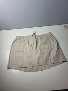 Rue 21 Skirt Womens 3X Tan Stretch Pockets Mini Stretch Cotton NWT - Picture 1 of 11