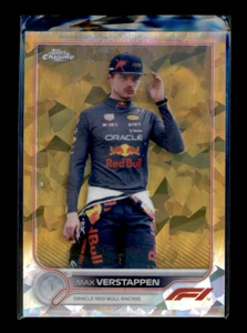 2022 Topps Chrome Sapphire Formula 1 F1 Racers Max Verstappen #2 48/50 Gold - Picture 1 of 2