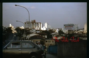 Sao Paulo Brazil street scene construction old car billboard 1986 35mm slide - Picture 1 of 1