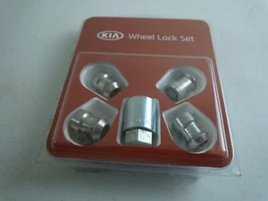 KIA Motors Genuine OEM Parts 5 Anti-Theft Alloy Wheel Locks, U8440 50001 NEW - Picture 1 of 2