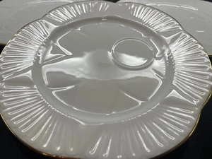 SHELLEY  REGENCY DAINTY  8 1/8" SNACK / TENNIS / SANDWICH  PLATE    -  GOLD TRIM - Picture 1 of 4