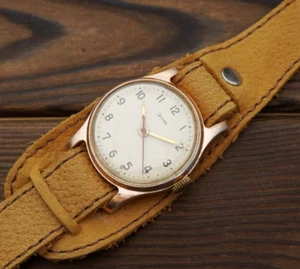 Vintage watch ZIM Pobeda 15j rare old 1960s soviet mechanical wristwatch USSR - Picture 1 of 11