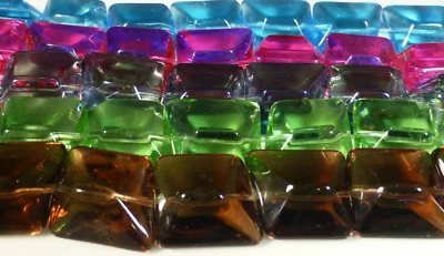 Crystal Glass Nugget Beads Chunky Necklace Jewellery Making 20 beads - Image 1 of 4