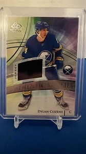 Dylan Cozens 2020-21 Upper Deck SP Game Used Silver Jersey Authentic Rookies