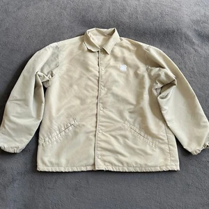 Undefeated Button Khaki Collared Long Sleeve Casual Bomber Jacket Men's Size XL - Picture 1 of 9