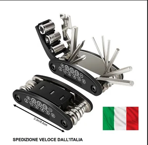 Multifunzione Bicicletta Kit 16 in 1 Attrezzi chiavi per Riparazione Bici Bike - Imagen 1 de 7