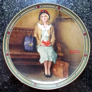Edwin M Knowles Norman Rockwell Plate - American Dream - A Young Girl's Dream - Picture 1 of 3