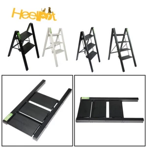 Step Ladder Heavy Duty Aluminum Lightweight Sturdy Anti-Slip Portable Stool - Picture 1 of 12
