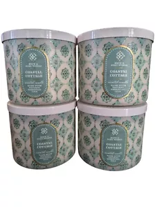 Bath & Body Works Coastal Cottage große 3-Docht-Duftkerze 14,5 Oz. (x4) - Bild 1 von 4
