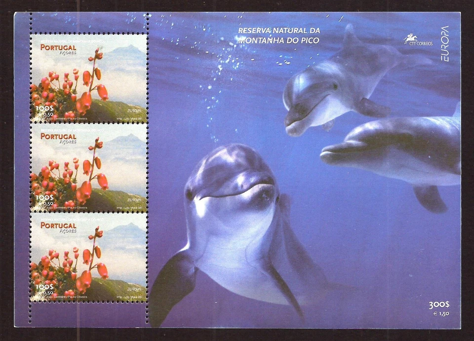 [214] Portugal, Açores 1999, Bloque MNH** Pico, Reserva Natural, Naturaleza, fauna Foto 1 de 1