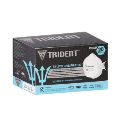 Trident™ P2 /N95 Industrial Surgical Respirator 20 Pack, Expiry Date Feb 2027 - image 1 of 4