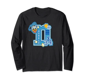 Disney Donald Duck Varsity 34 Long Sleeve T-Shirt - Picture 1 of 1