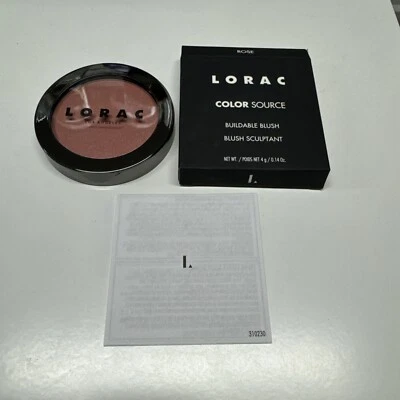 LORAC COLOR SOURCE BUILDABLE BLUSH /ROSE (Satin/Satine) 0.14 OZ Brand New - Image 1 of 2