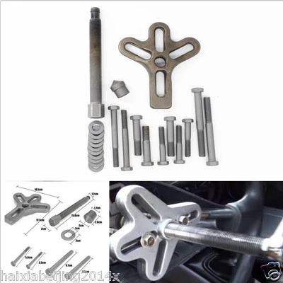 23件汽车车轮拉拔器谐波平衡器转向齿轮曲柄轴阻尼器工具套件 — 第 1/4 张图片