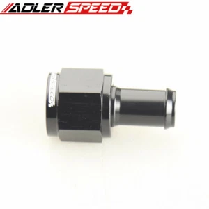 ADLERSPEED -8AN AN8 Female To 1/2" 13mm Straight Barb Hose Adapter Fitting Black - Bild 1 von 6