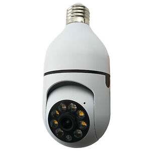 5GHz WiFi Lightbulb Video Audio Camera PTZ  Human Detection 1080P Security CCTV