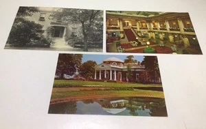 Virginia Postkarten Monticello Ellen Glasgow Haus Jefferson Hotel Vintage 3er Set - Bild 1 von 21
