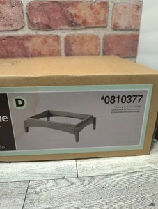 Allen + Roth Armario Madera Maciza Pedestal Base Soporte Antiguo Acabado Gris 24" Nuevo en Caja - Imagen 1 de 8