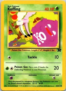 Koffing Common Team Rocket 58/82 MP - Picture 1 of 2