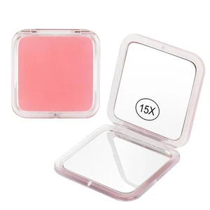 YoHumk 15x Magnifying Compact Mirror for Purses and Travel - Handheld 2 Sided... - Picture 1 of 7