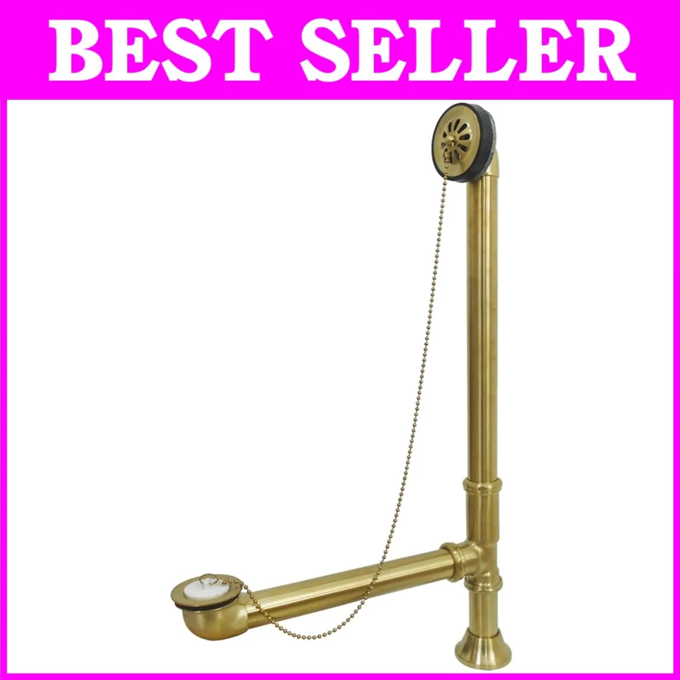 Kingston Brass CC2097 Clawfoot Tub Waste & Overflow Drain 20 Gauge Brushed