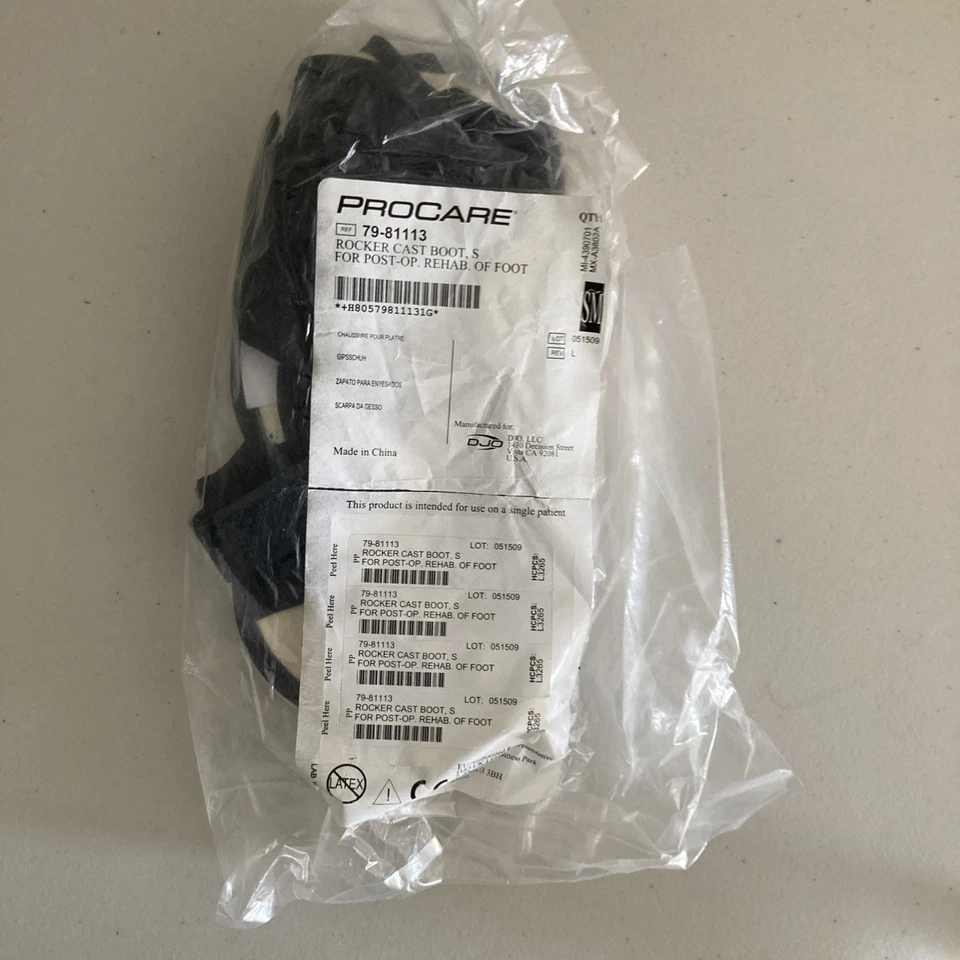 DJO ProCare Small Black Unisex Cast Shoe Ref 79-81113 - Image 1 of 4