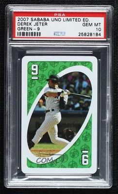 2007 Uno Derek Jeter Limited Edition Derek Jeter #9G PSA 10 GEM MT HOF - Image 1 of 2