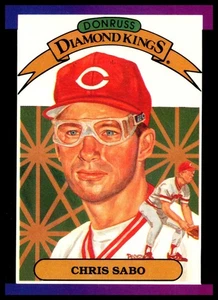 1988 Donruss / Chris Sabo / #4 / CIN / 3B / ROY / Diamond Kings - Picture 1 of 3