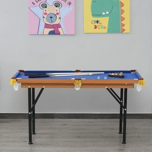 Mini Table Top Pool Table Game Billiard Board Play with Balls Set Cues - Picture 1 of 11