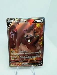 Pokemon Fusion Strike - Greedent V - 256/264 - Arte completo raro - Casi nuevo - Imagen 1 de 3