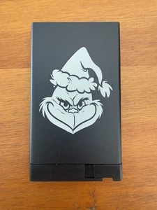 The Grinch Pop Up Wallet Black Leather Credit Card Holder and Cash Aluminum - Picture 1 of 8