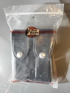 NUEVO Soporte de clip de cargador doble de cuero moldeado Don Hume D407 100.A Beretta 96D - Imagen 1 de 9