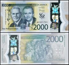 Jamaica 2000 Dollars, 2022, P-100, UNC, Commemorative, Polymer