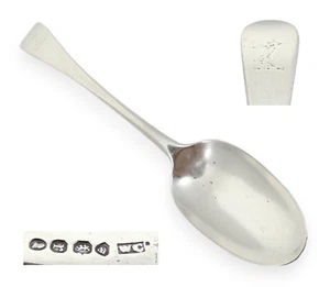 Antique Georgian 1832 Sterling Silver Teaspoon Spoon Old English William Chawner - Picture 1 of 9
