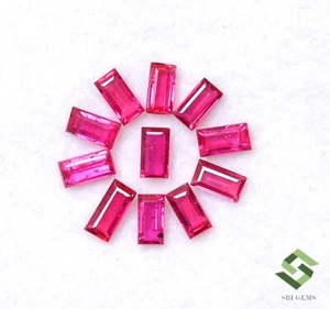 Lote de 11 piezas de piedras preciosas sueltas de rubí natural de 4x2 mm a 5x2,25 mm 1,87 CTS - Imagen 1 de 8