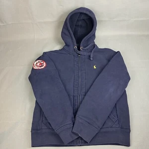 Vintage Polo Ralph Lauren Cross Country 100 Miles Ski Hoodie Men Medium Sherpa - Picture 1 of 16